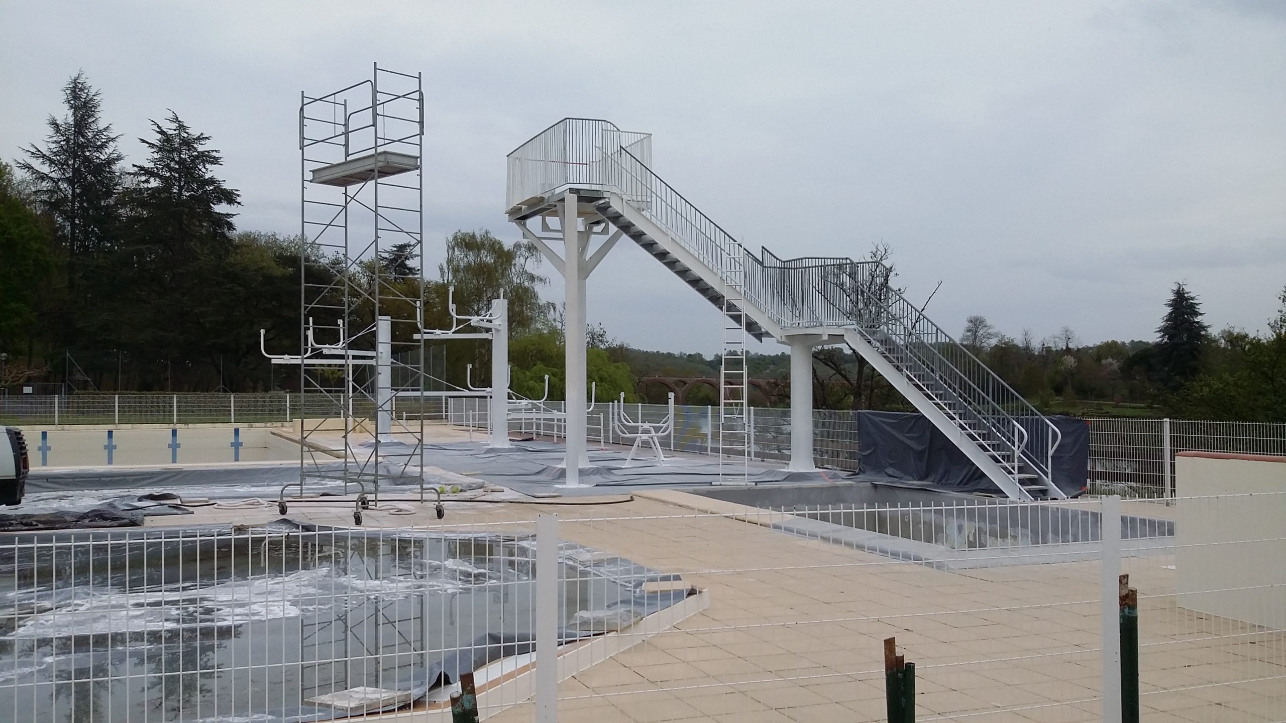 Structure Toboggan piscine